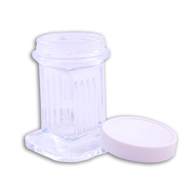 Glass Coplin Jar w/Screw Cap - 10 slide