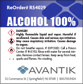 Reagent Label - 100% Alcohol - Each